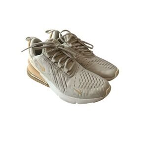 Nike Air Max 270 Shoes Women Size 7.5 Running Shoes Light Bone Sesame Sneakers